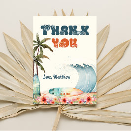 Beach Wave Surf Geburtstagsparty Danke