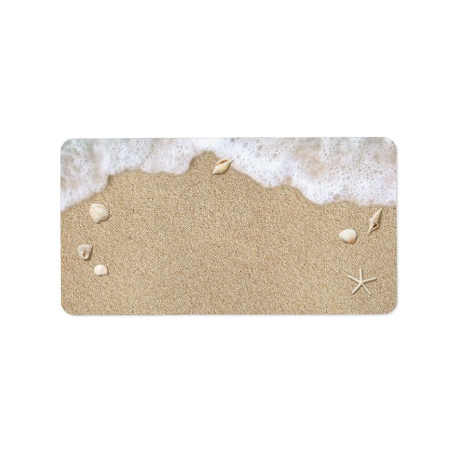 Beach Waves Address Labels Adressaufkleber (Vorne)