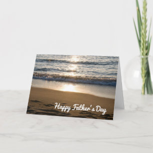 Beach Waves Happy Vatertag Card Karte