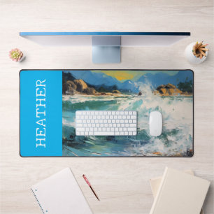 Beach Waves Ocean Nom du monogramme