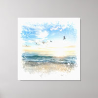 *~* Beach Waves Sonnenuntergang AR7