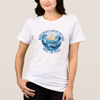 Beach Waves Soothe The Soul Damen Tri-Blend Shirt