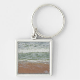 Beach Waves Water Sand Ocean Natur Landschaftliche Schlüsselanhänger