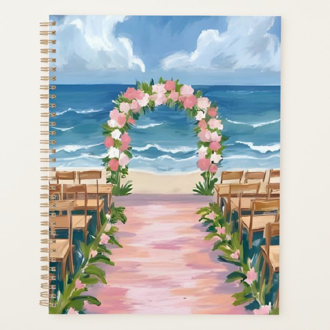 Beach Wedding Aisle Floral Watercolor (Devant)