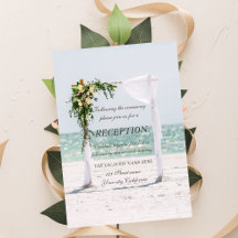 Beach Wedding Arbor Bloral Empfang