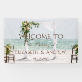 Beach Wedding Arbor Floral Wedding Banner