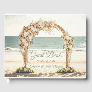 Beach Wedding Arbor Rose Gästebuch