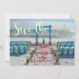 Beach Wedding Arbor Save the Date
