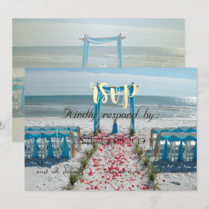 Beach Wedding Arbor UAWG Einladung