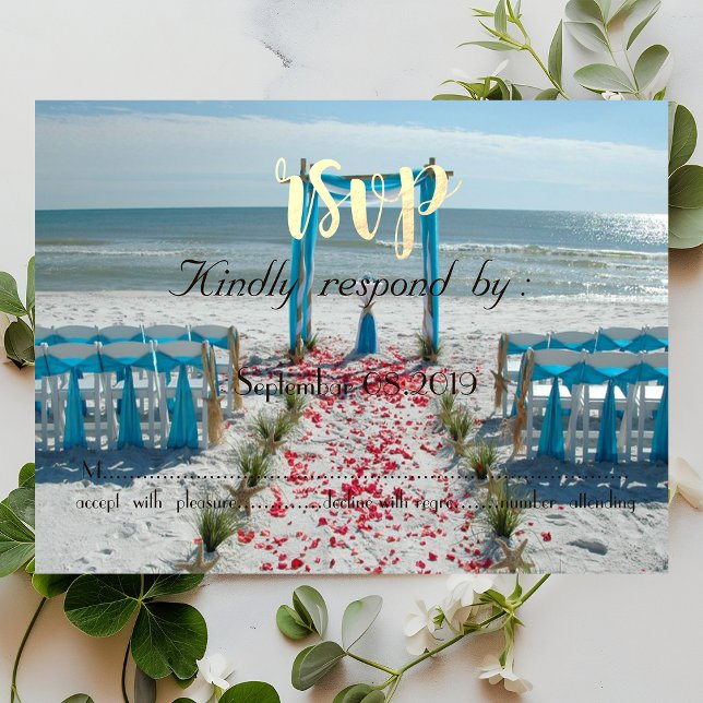 Beach Wedding Arbor UAWG Einladung (Von Creator hochgeladen)