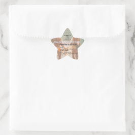 Beach Wedding Boarding Pass Romantic Stern-Aufkleber