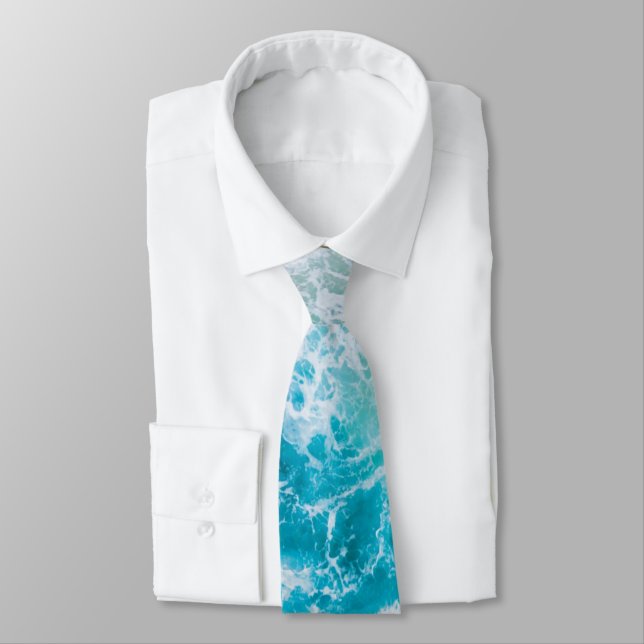 Beach Wedding Brautparty Herren Neck Tie Krawatte (Gebunden)