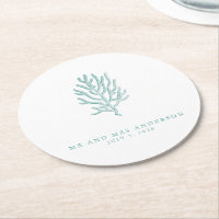 Beach Wedding Coastal Coral Turquoise