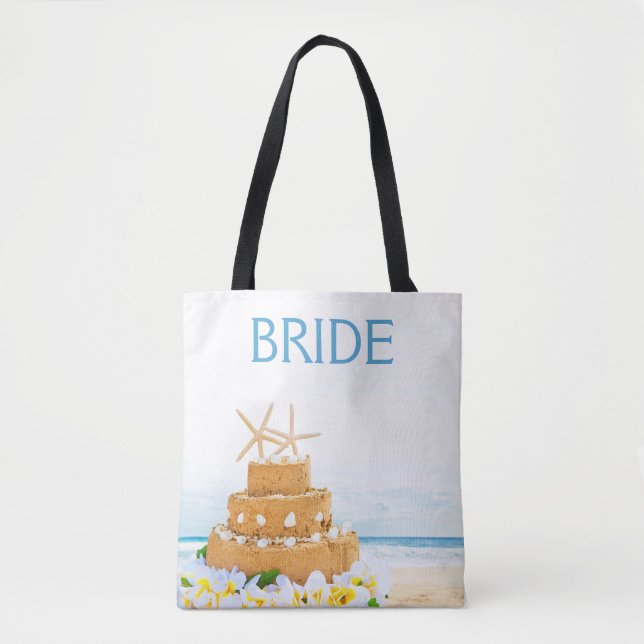 Beach Wedding Collection Bold Personalisiert Bridg Tasche (Vorderseite)
