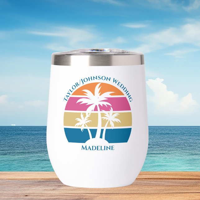 Beach Wedding Cute Custom Bridal Party Tropical (Von Creator hochgeladen)