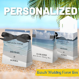Beach Wedding Favor Box Geschenkschachtel