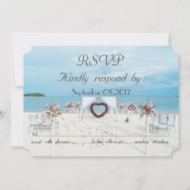 Beach Wedding Floral Arbor UAWG Einladung