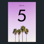 Beach Wedding Foto Tischnummer Card<br><div class="desc">Beach Wedding Foto Tischnummer Card</div>