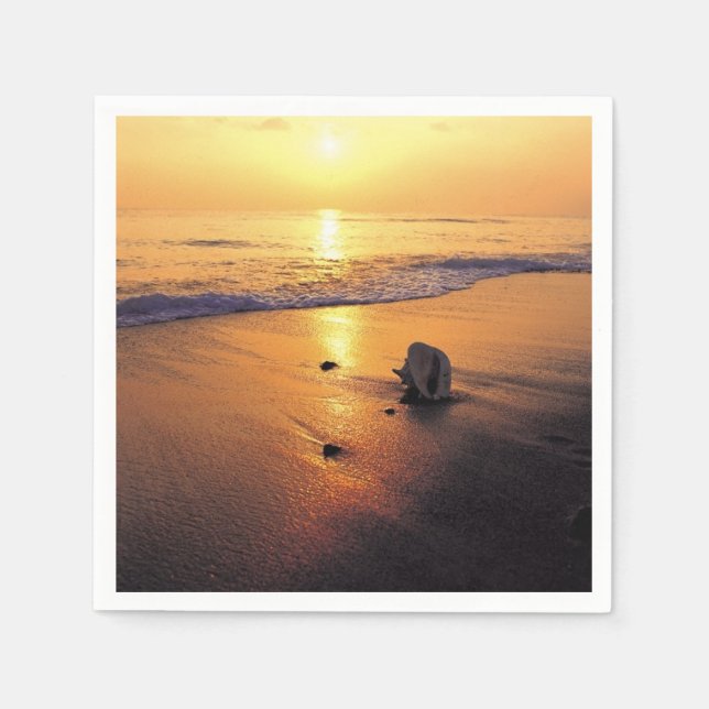 Beach Wedding Fotografy Napkins Serviette (Vorderseite)