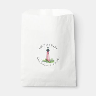 Beach Wedding Fvor Bags Wasserfarbe Leuchtturm Geschenktütchen