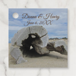 Beach Wedding Gefallen Driftwood Foto Vielen Dank Geschenkanhänger