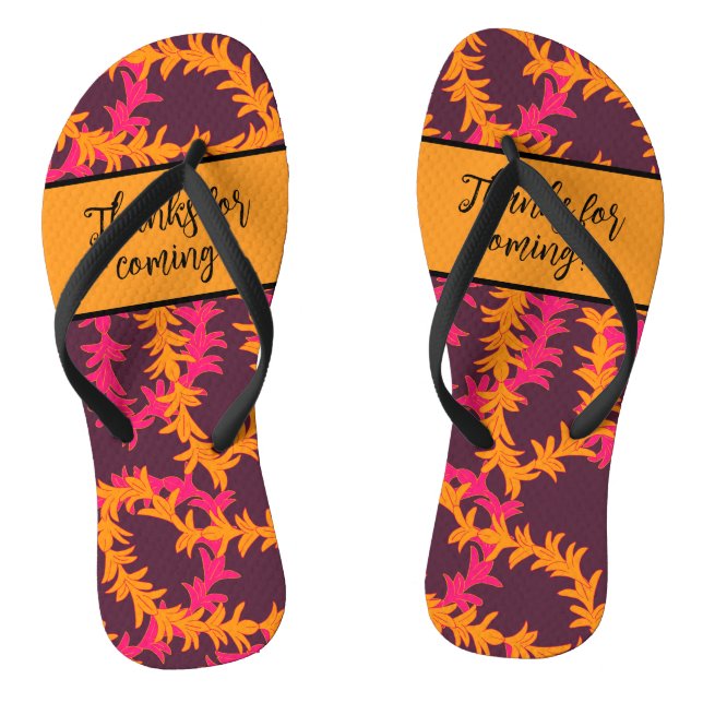 Beach Wedding Guest Danke Flip Flops (Fußbett)