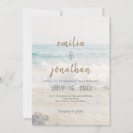 Beach Wedding Invitation Seaside/Oceanside Wedding Einladung