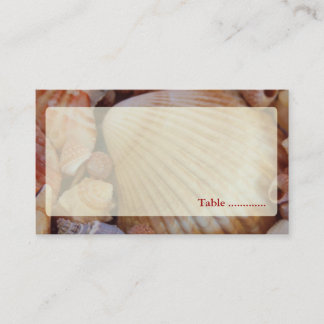 Beach Wedding mehrfarbige Seashell-Platzkarten Platzkarte