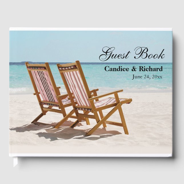 Beach Wedding oder Beach House Gästebuch (Vorderseite)