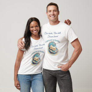 Beach Wedding Pearls Muschel Elegantes Ocean Thema T-Shirt