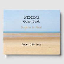 Beach Wedding Personalisiert Guestbook