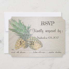 Beach Wedding Pineaple UAWG Einladung