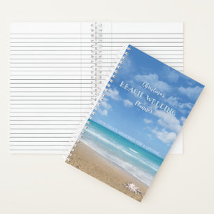 Beach Wedding Planner Notebook mit Ihrem Namen Notizbuch