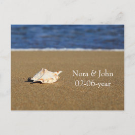 Beach Wedding Rsvp Karte