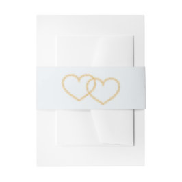 Beach Wedding Sand Hearts Einladungsbanderole
