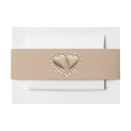 Beach Wedding-Sand Herz Einladungsbanderole