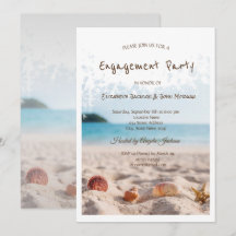 Beach Wedding, Sand, Seashells Verlobung