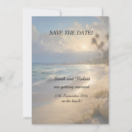 Beach Wedding Save the Date