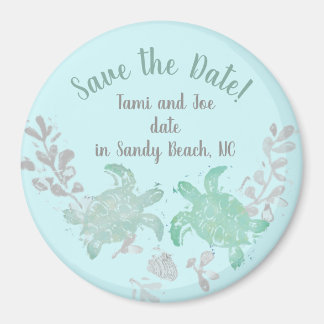 Beach Wedding Save the Date Magnete Magnet