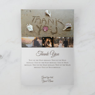 Beach Wedding Seashell photo collage Merci