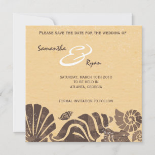 Beach Wedding - Speichern Sie die Datumskarten Save The Date