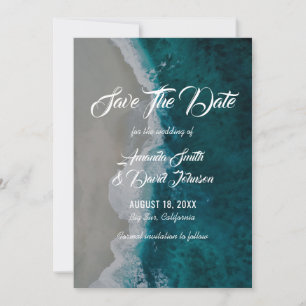 Beach Wedding speichert die Datumskarten Save The Date