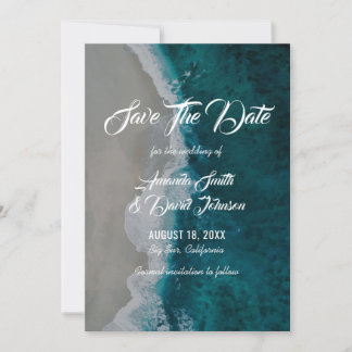 Beach Wedding speichert die Datumskarten Save The Date