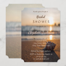 Beach Wedding Sunset Seashell Brautparty