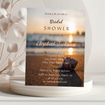 Beach Wedding Sunset Seashell Brautparty