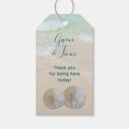 Beach Wedding Two Sand Dollars Liebesmarken Geschenkanhänger
