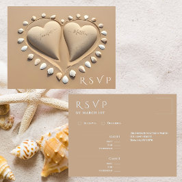 Beach Wedding UAWG- Sandherzen Postkarte