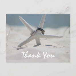 Beach Wedding Vielen Dank, dass Sie sich mit Foto Postkarte