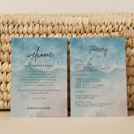Beach Wedding Welcome Lettter Tour Einladung