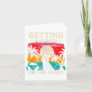 Beach Wedding wird auf der Strandbrücke heiraten. Karte